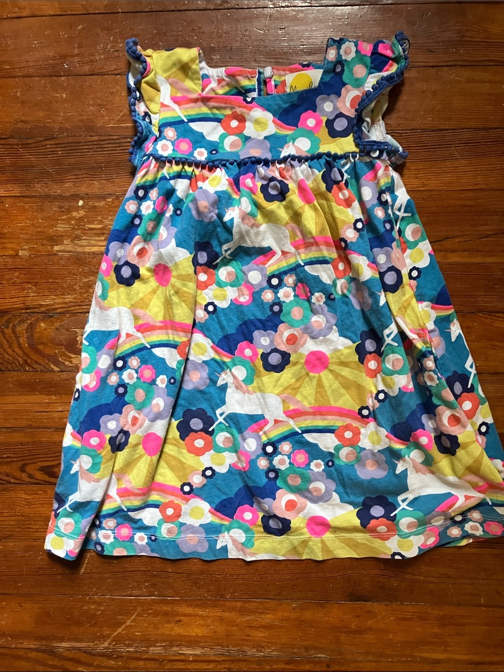 Mini Boden Rainbow Unicorn Dress